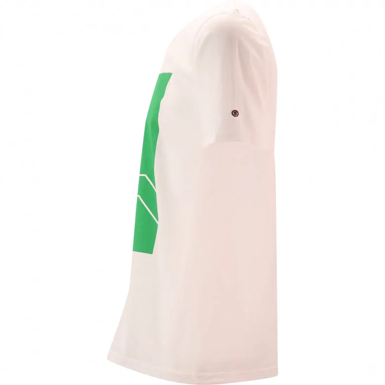 "PLAY" Badminton Graphic Tee S/S: White