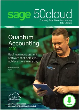 Sage 50cloud Quantum Accounting 2020 U.S. 5-User One Year Subscription [PC Download]