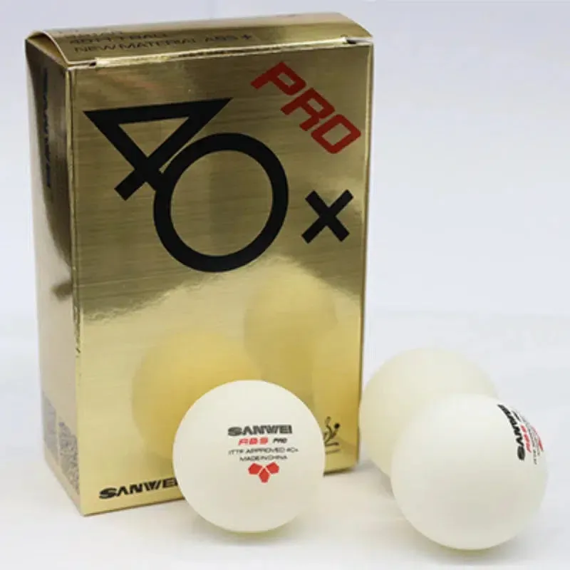 SANWEI ABS PRO 3-Star Table Tennis Balls with Seam