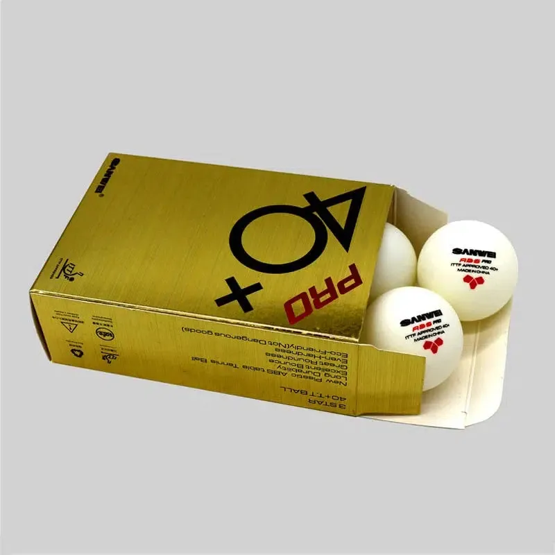 SANWEI ABS PRO 3-Star Table Tennis Balls with Seam