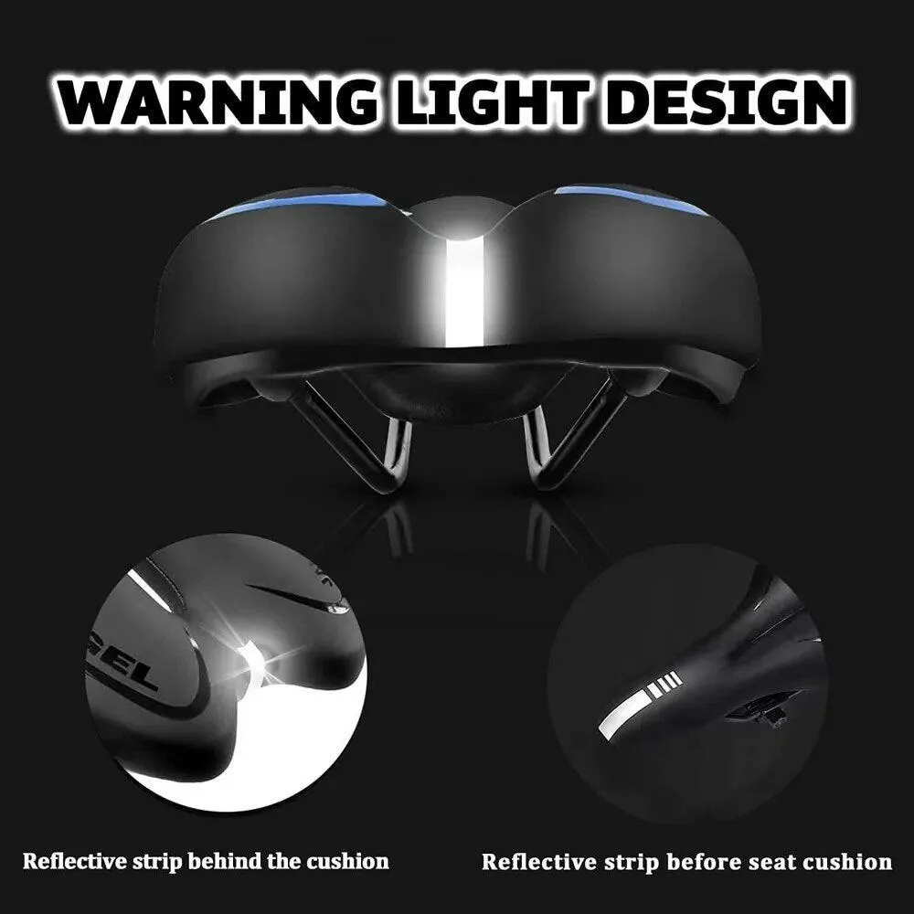 Silicone Bicycle Saddle MTB Mountain Road Bike Seat Comfortable Soft Cycling Cushion Exercise Bike Saddle for Men and Women