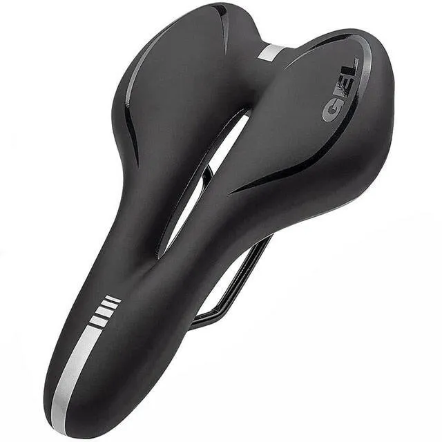 Silicone Bicycle Saddle MTB Mountain Road Bike Seat Comfortable Soft Cycling Cushion Exercise Bike Saddle for Men and Women