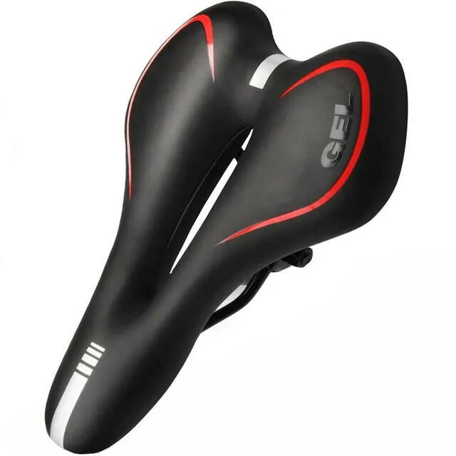 Silicone Bicycle Saddle MTB Mountain Road Bike Seat Comfortable Soft Cycling Cushion Exercise Bike Saddle for Men and Women