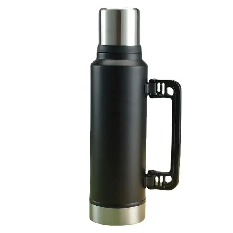 Stainless Steel Thermos Water Flask with Mug 1400 ml Random Colour