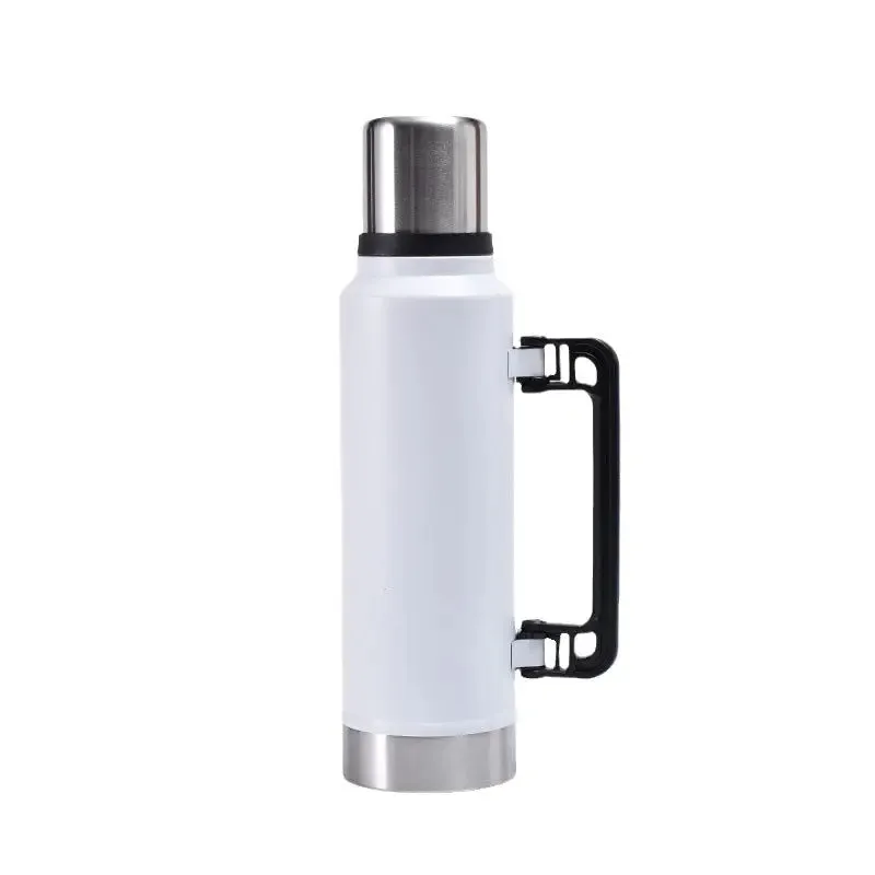 Stainless Steel Thermos Water Flask with Mug 1400 ml Random Colour