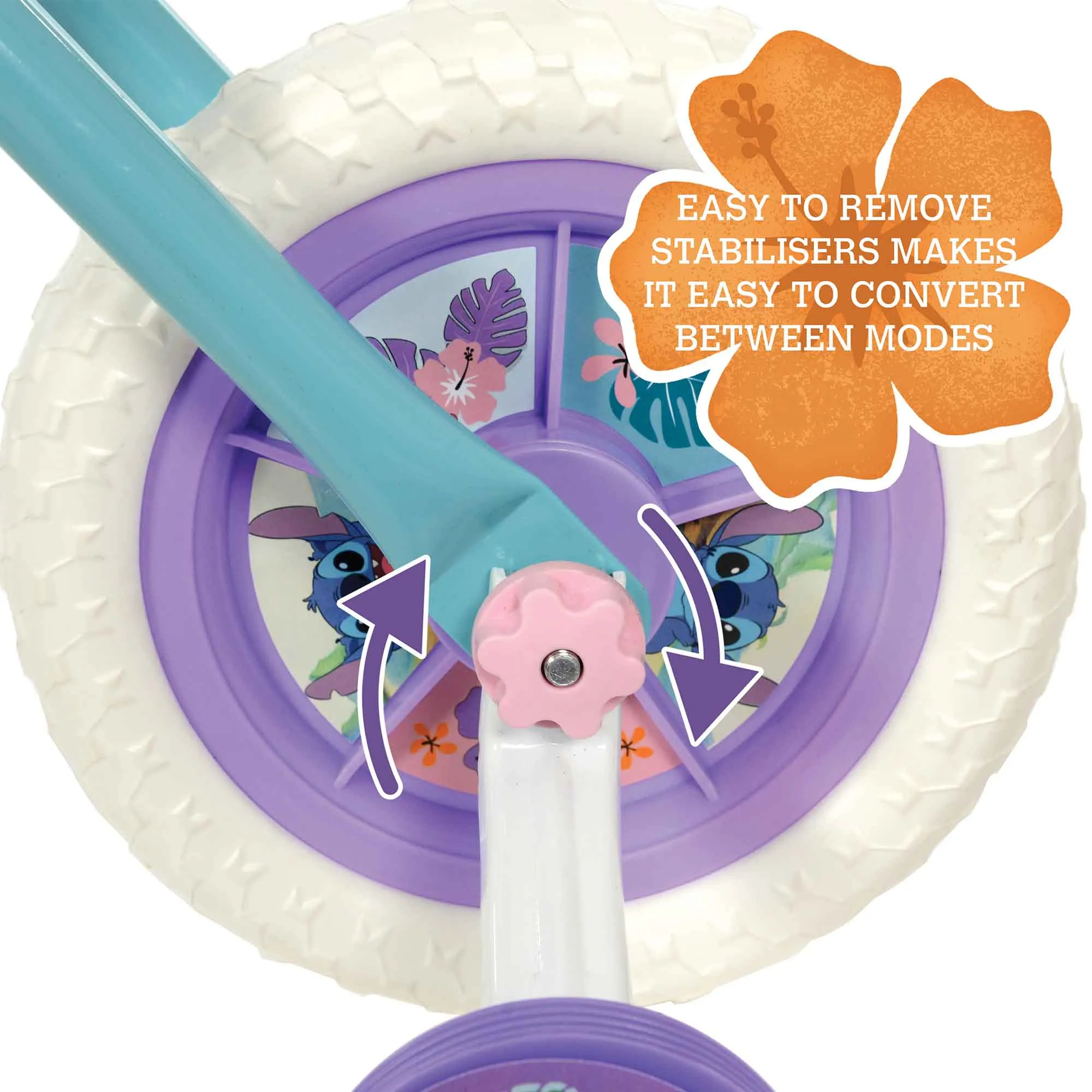 Stitch 2-in-1 10" Wheel Size Training Bike