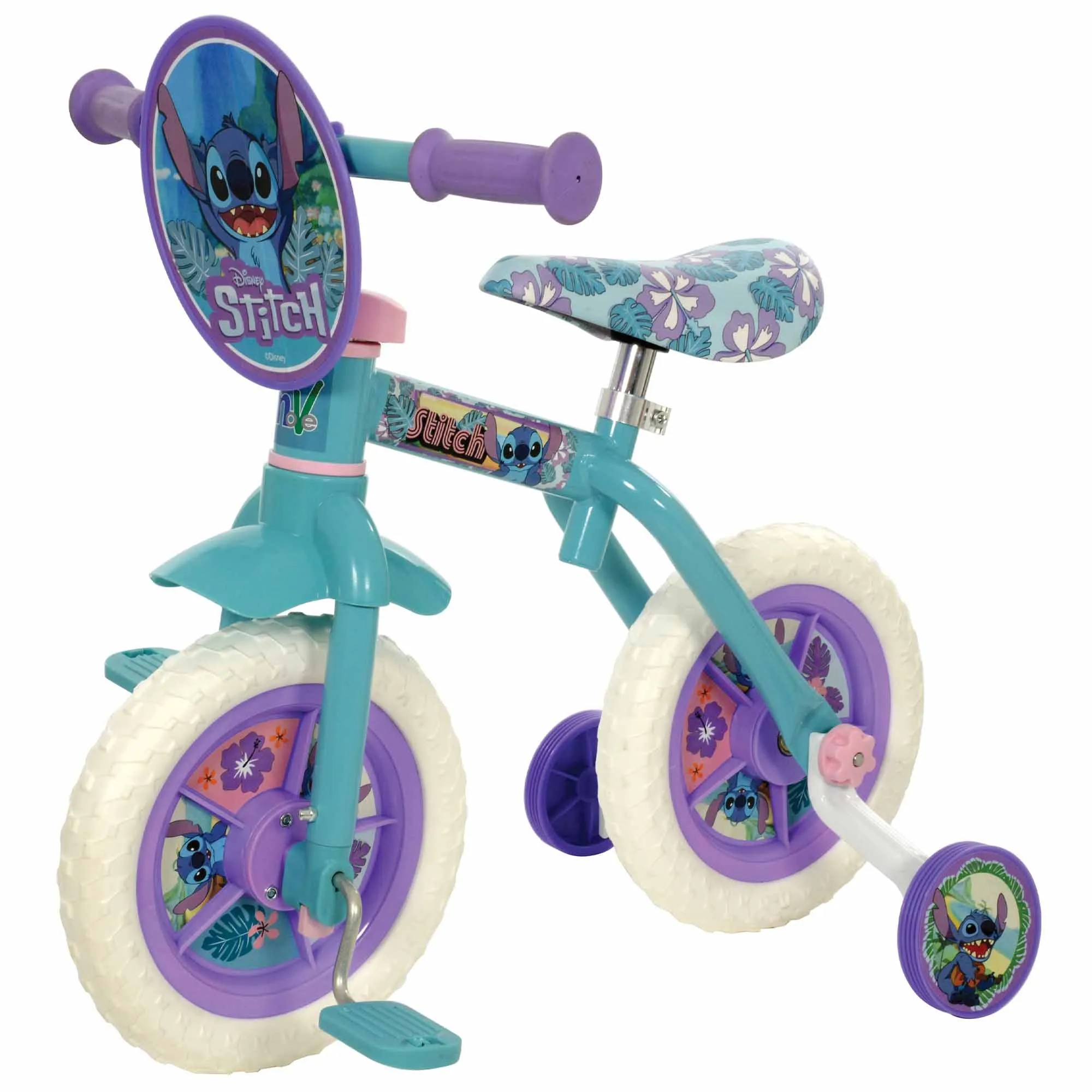 Stitch 2-in-1 10" Wheel Size Training Bike