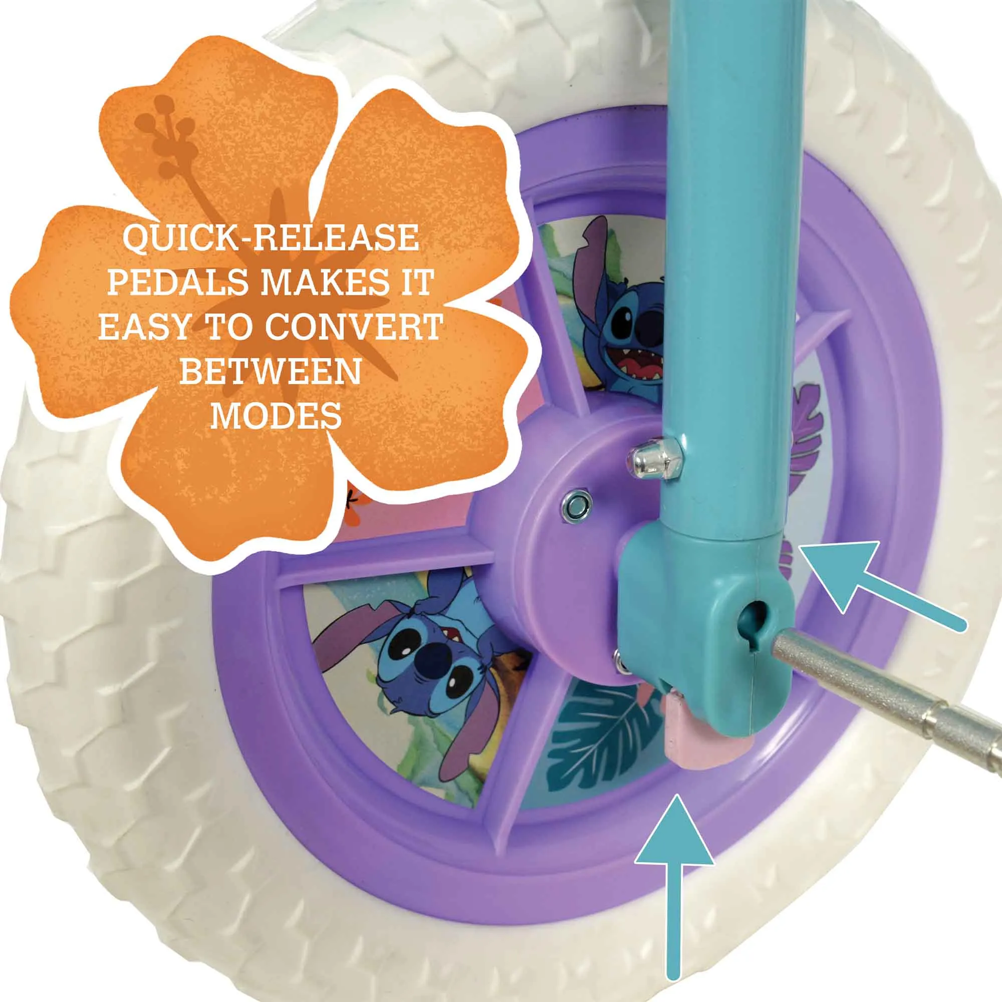 Stitch 2-in-1 10" Wheel Size Training Bike