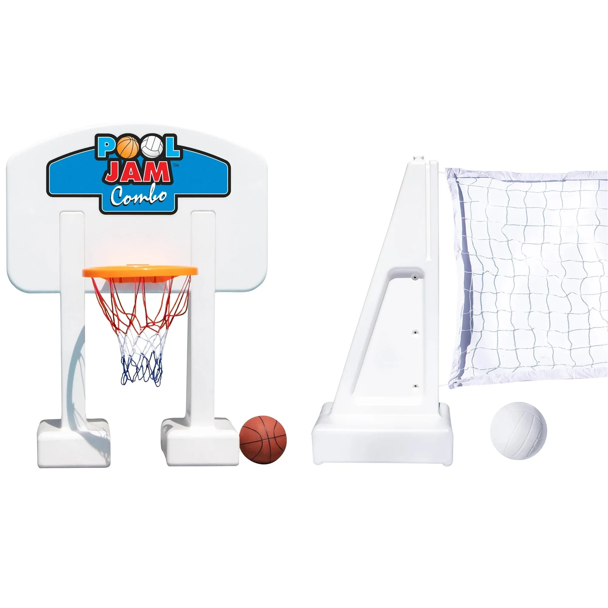 Swimline In-Ground Pool Jam Basketball/Volleyball Combo