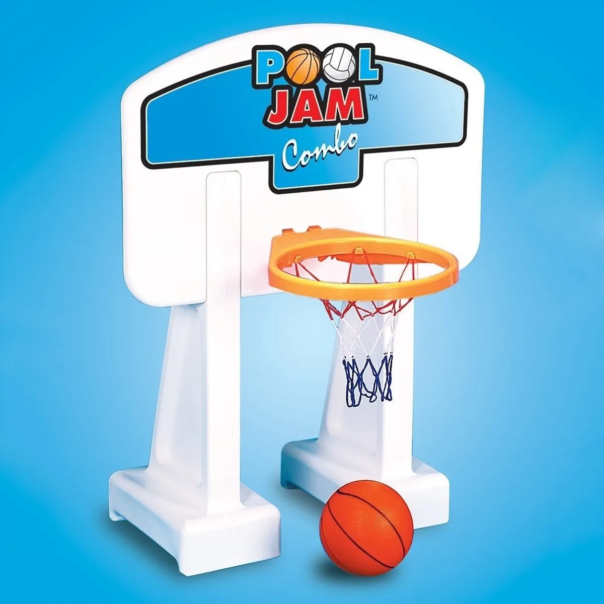 Swimline In-Ground Pool Jam Basketball/Volleyball Combo