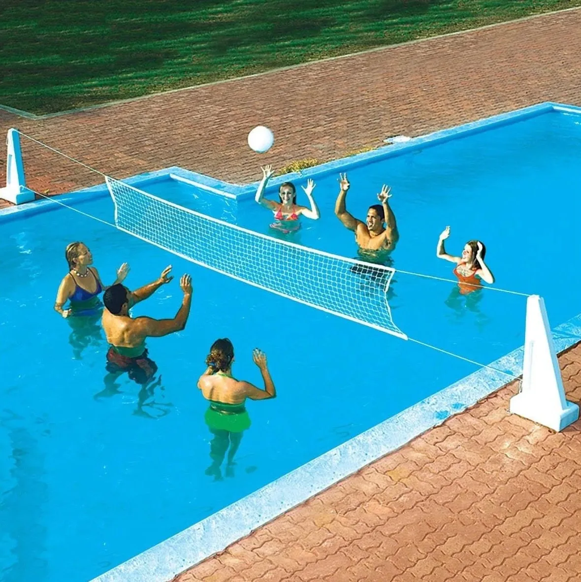 Swimline In-Ground Pool Jam Basketball/Volleyball Combo
