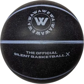 The Official Silent Basketball X (Size 7)  Noise-Free Indoor Basketball for Quiet Dribbling  Grooved Airless Indoor Basketballs  Ready to Play Black Basket Ball for All Ages (29.5")