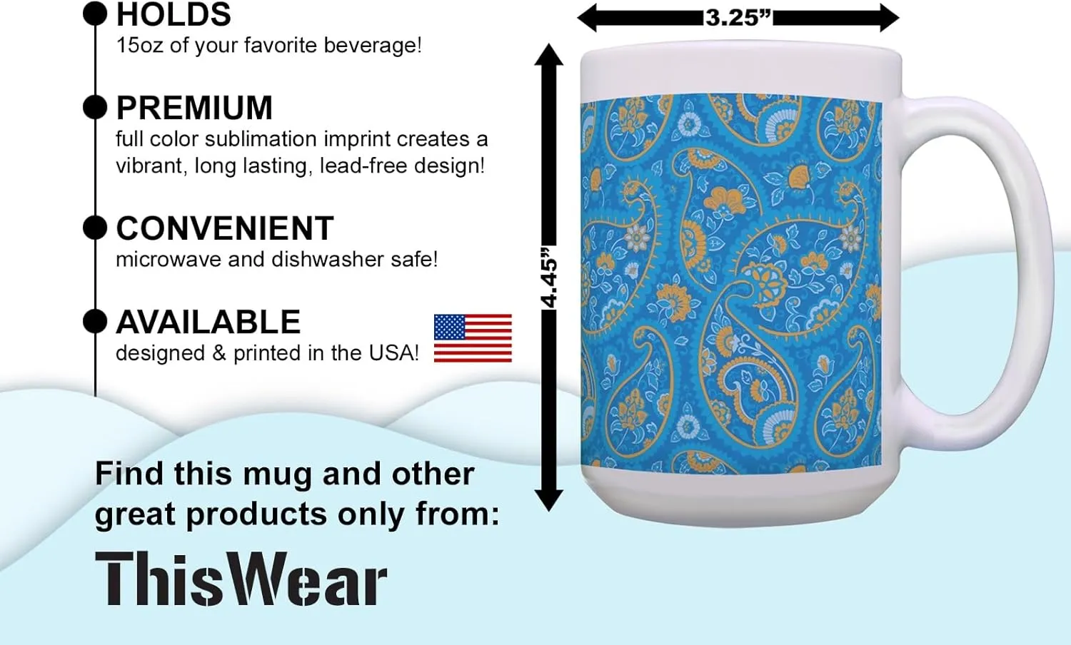 ThisWear Best Dad Mug for Dad Best Farter Ever Oops I Meant Father Funny Dad Mug Ceramic 15oz Ceramic Coffee Mug with Handle Blue
