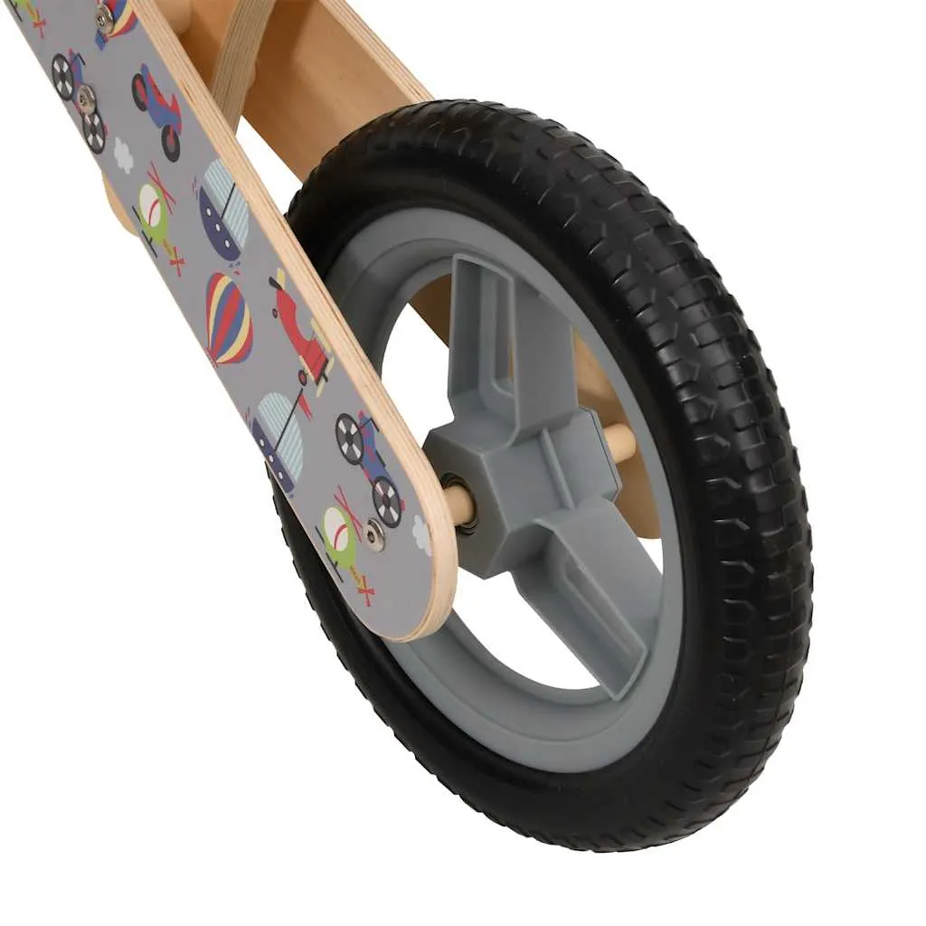 vidaXL Balance Bike for Children Grey Printed