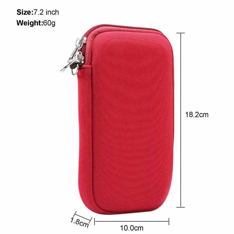 Waterproof Mobile Phone Bag Pouch for iPhone Samsung Huawei Xiaomi Shockproof Mobile Phone Case with Shoulder StrapUniversal 4.7-7.2 inch