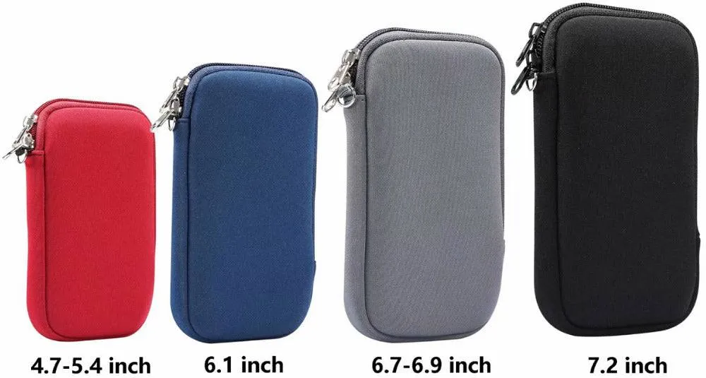 Waterproof Mobile Phone Bag Pouch for iPhone Samsung Huawei Xiaomi Shockproof Mobile Phone Case with Shoulder StrapUniversal 4.7-7.2 inch