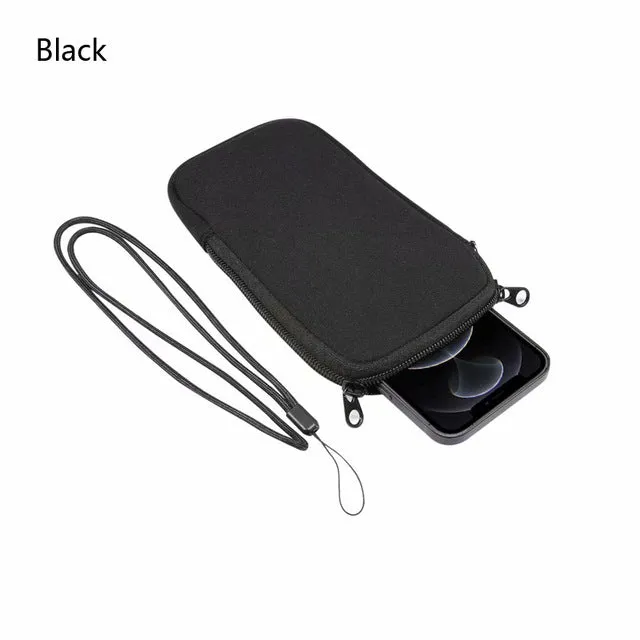 Waterproof Mobile Phone Bag Pouch for iPhone Samsung Huawei Xiaomi Shockproof Mobile Phone Case with Shoulder StrapUniversal 4.7-7.2 inch