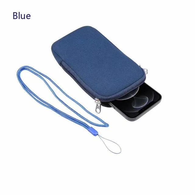 Waterproof Mobile Phone Bag Pouch for iPhone Samsung Huawei Xiaomi Shockproof Mobile Phone Case with Shoulder StrapUniversal 4.7-7.2 inch