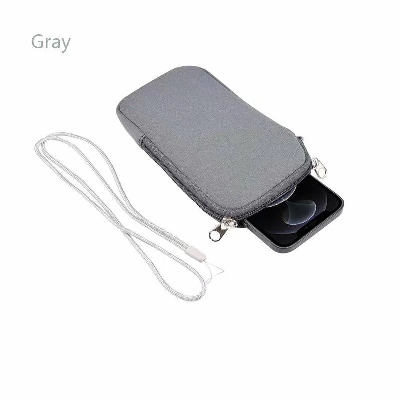 Waterproof Mobile Phone Bag Pouch for iPhone Samsung Huawei Xiaomi Shockproof Mobile Phone Case with Shoulder StrapUniversal 4.7-7.2 inch