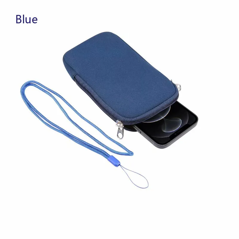 Waterproof Mobile Phone Bag Pouch for iPhone Samsung Huawei Xiaomi Shockproof Mobile Phone Case with Shoulder StrapUniversal 4.7-7.2 inch
