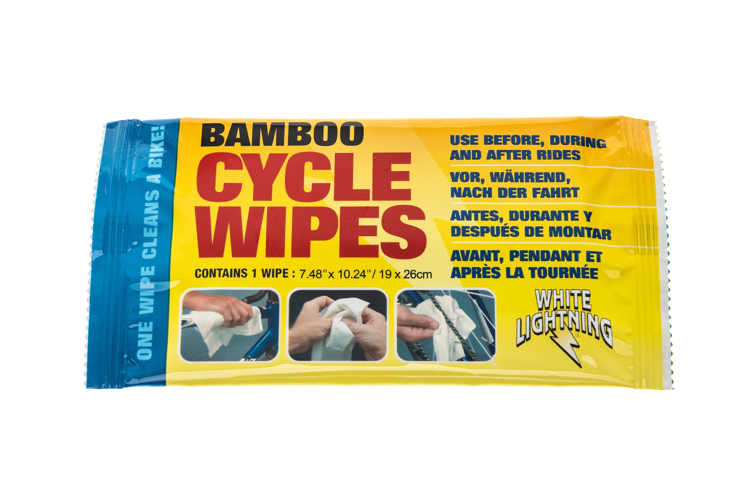 White Lightning Bamboo Cycle Wipes 36 Pack