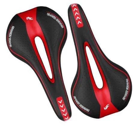 YAFEE Bicycle Saddle Comfortable Middle Hollow Out Bike Seat MTB Mountain Bike Cycling Soft Seat Cover Cushion