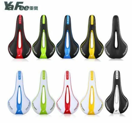 YAFEE Bicycle Saddle Comfortable Middle Hollow Out Bike Seat MTB Mountain Bike Cycling Soft Seat Cover Cushion
