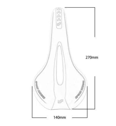 YAFEE Bicycle Saddle Comfortable Middle Hollow Out Bike Seat MTB Mountain Bike Cycling Soft Seat Cover Cushion