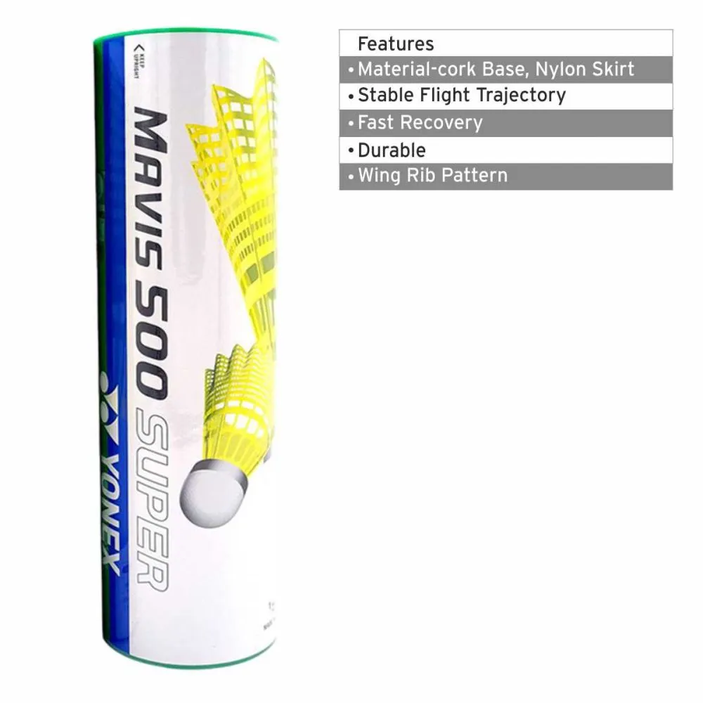 Yonex Mavis 500 Super Badminton Shuttlecock