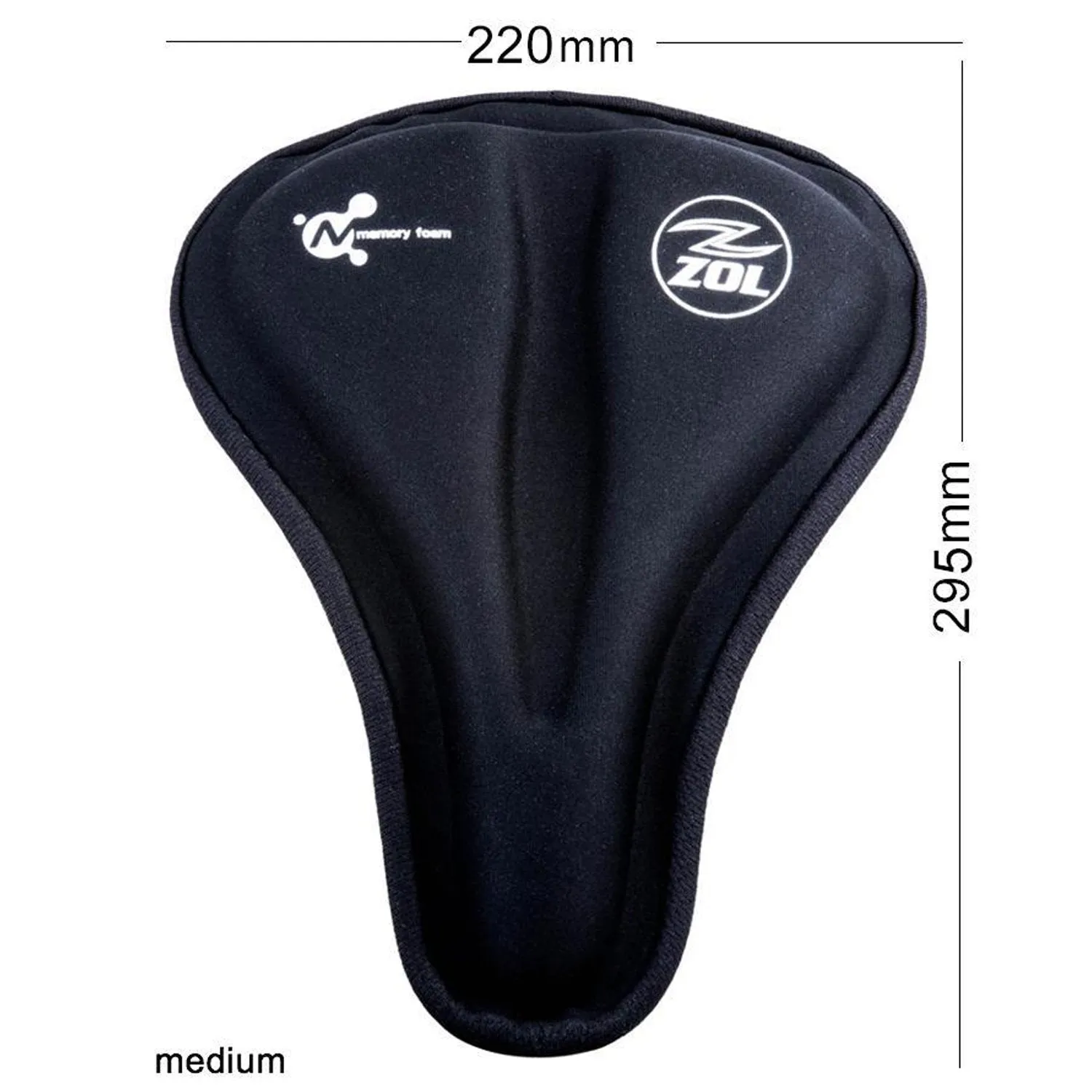 Zol Anti Slip Bike Saddle Cover with Memory Foam Compatible with Peloton bike